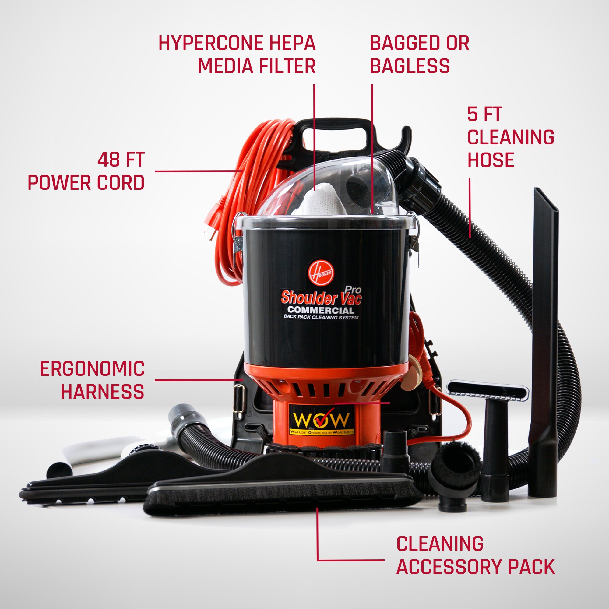 Commercial Shoulder Vac Pro Backpack Vacuum - Image 2